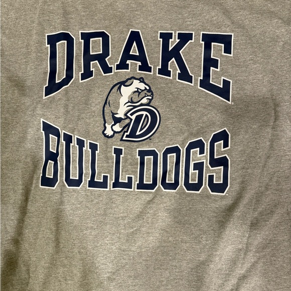 Champion Drake Bulldogs Tee Shirt Collegiate Gray XL NWT - Picture 2 of 7